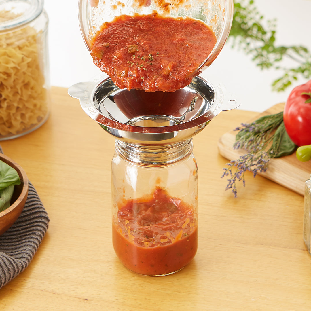 Imbuto Per Barattoli Bocca Larga In Acciaio Inox Con Manico, Per Vasetti Da Conserva, Adatto A Spezie E Zucchero, Lavabile In Lavastoviglie