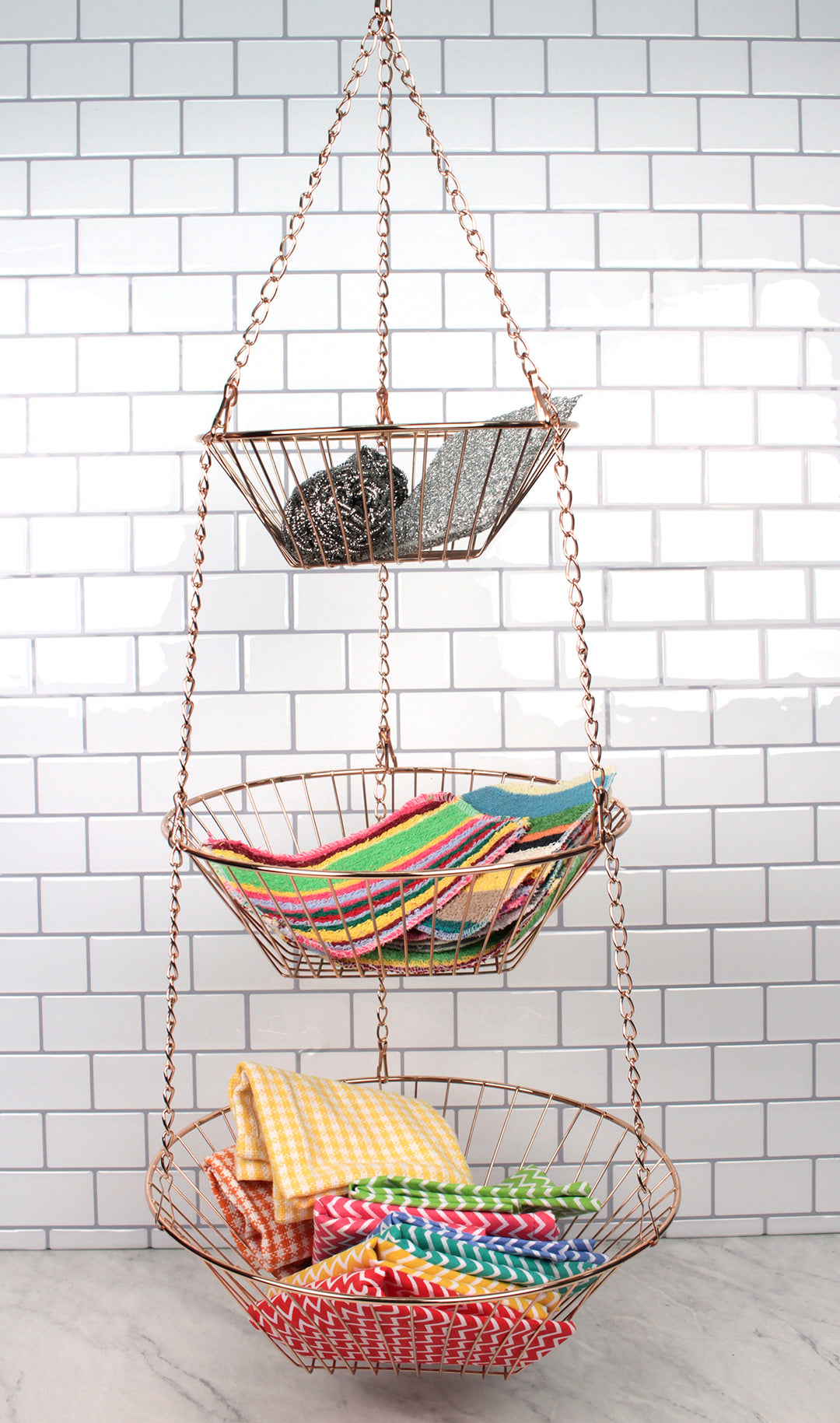 Wire Hanging Basket - Copper – RSVP International