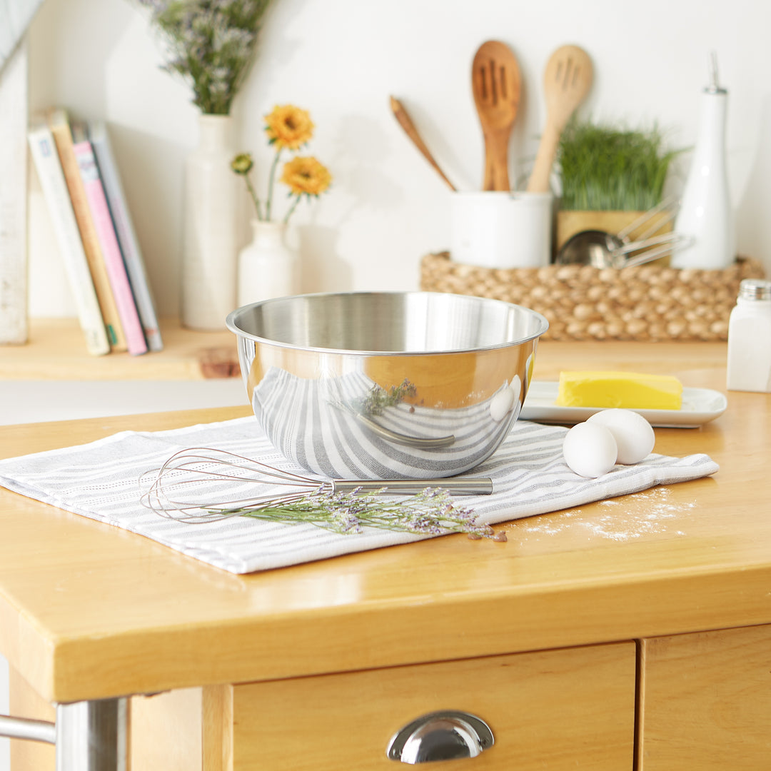 食器 SEMI CRYSTAL Endurance® 4 Qt Mixing Bowl - Stainless Steel – RSVP International