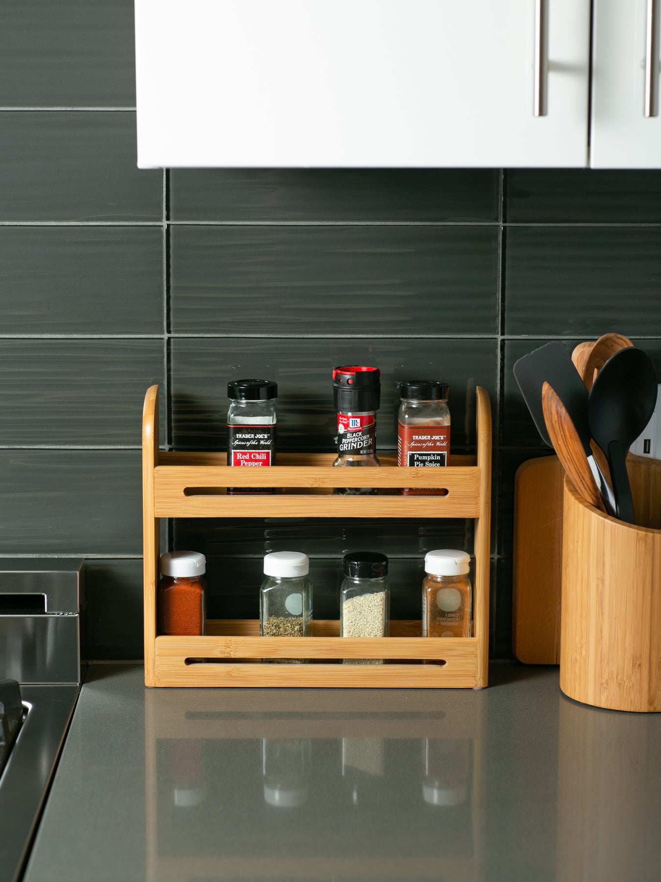 Spice Rack Without Spices Bamboo Spice Rack (No Jars) – RSVP International