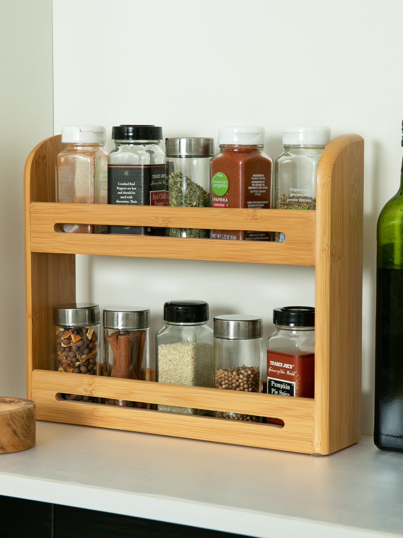 Spice Rack Without Spices Bamboo Spice Rack (No Jars) – RSVP International