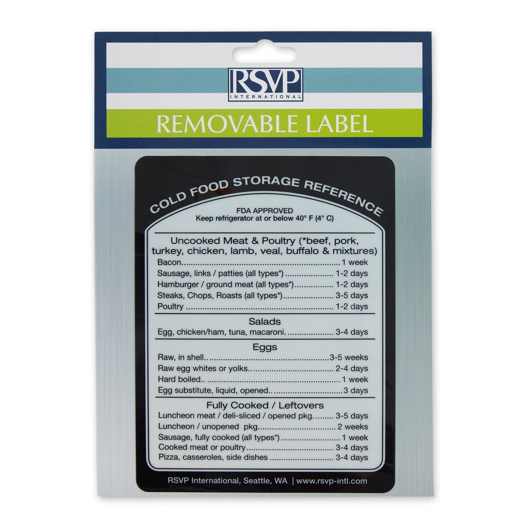 Removable Cold Storage Label – RSVP International