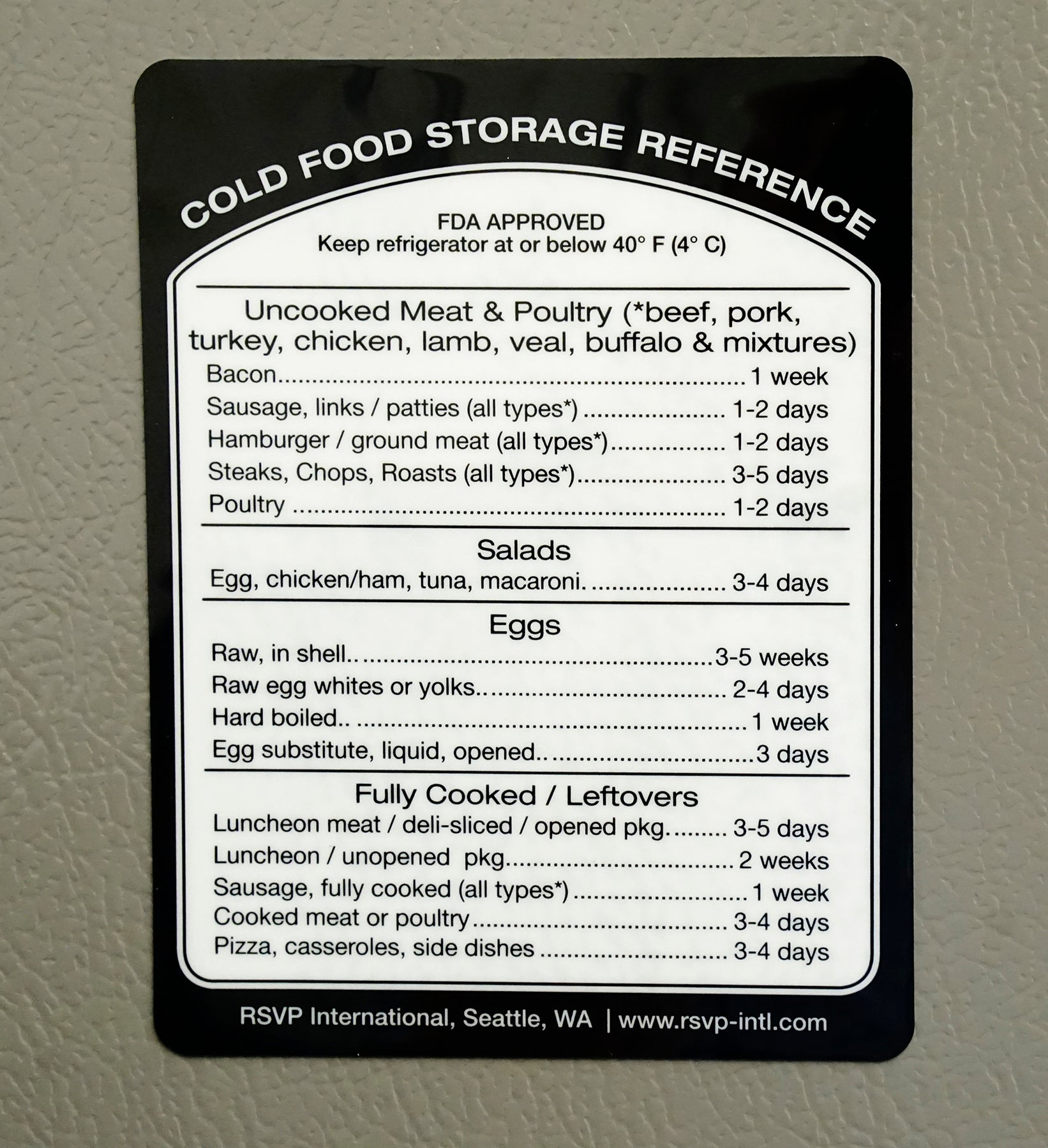 Cold Storage Lettering Removable Cold Storage Label – RSVP International