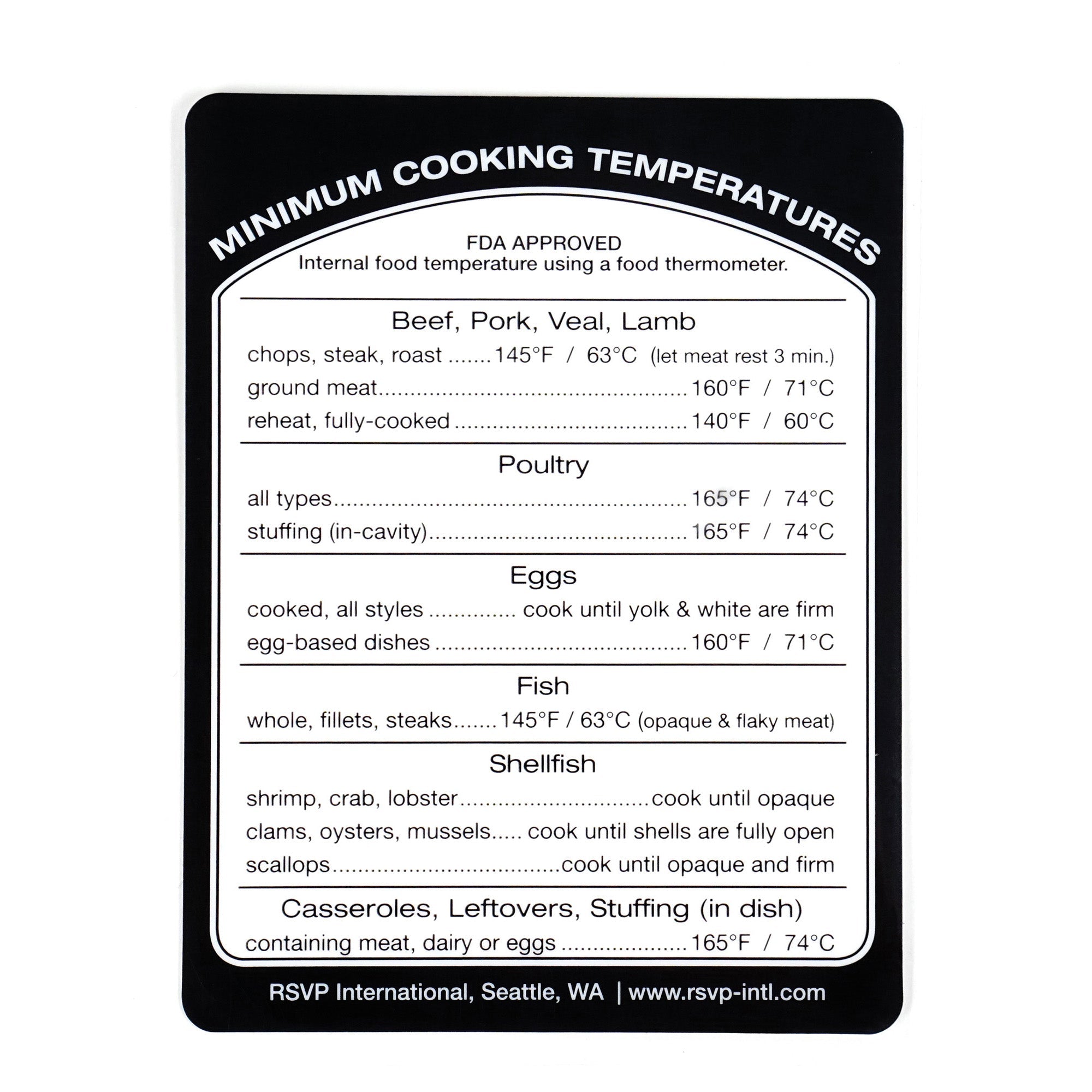 Removable Cooking Temperature Label – RSVP International